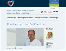 Tablet Screenshot of albertinen-herzzentrum.de